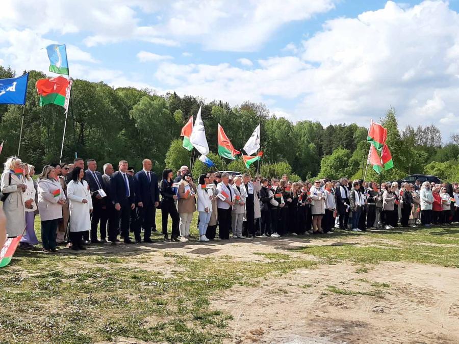 Открытие обновлённого пляжа водохранилища д.Хатьковцы